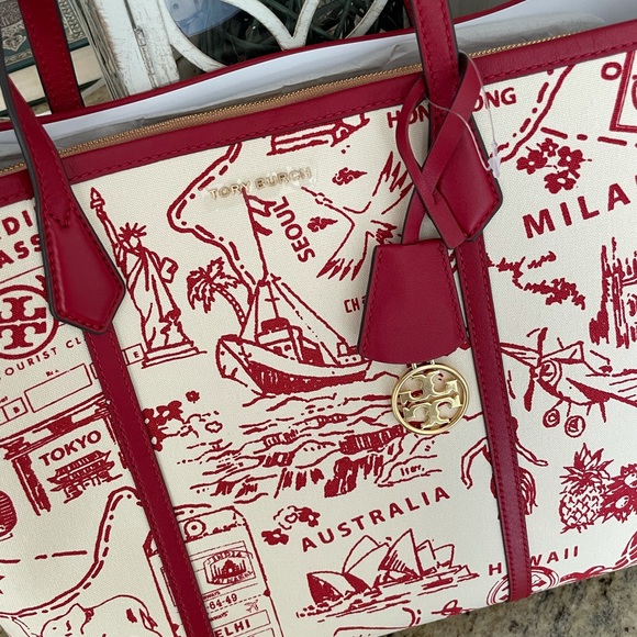 New Tory Burch Perry printed canvas & leather - Picture 6 of 13